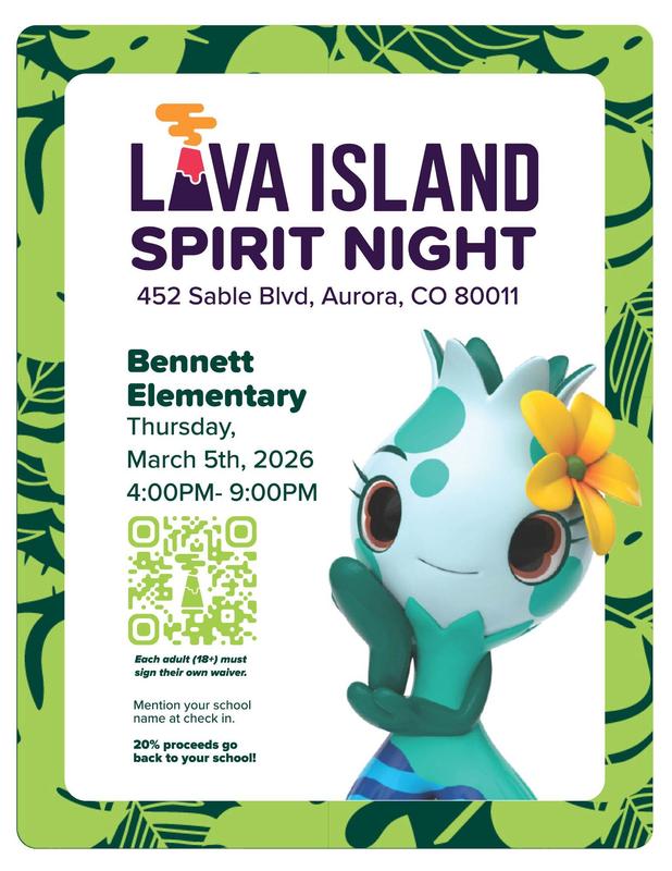 Lava Island spirit night information