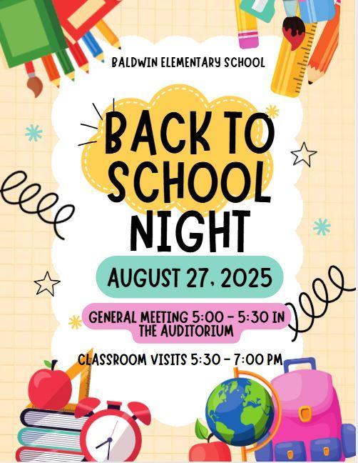 Back To School Night August 27, 2025 Featured Photo