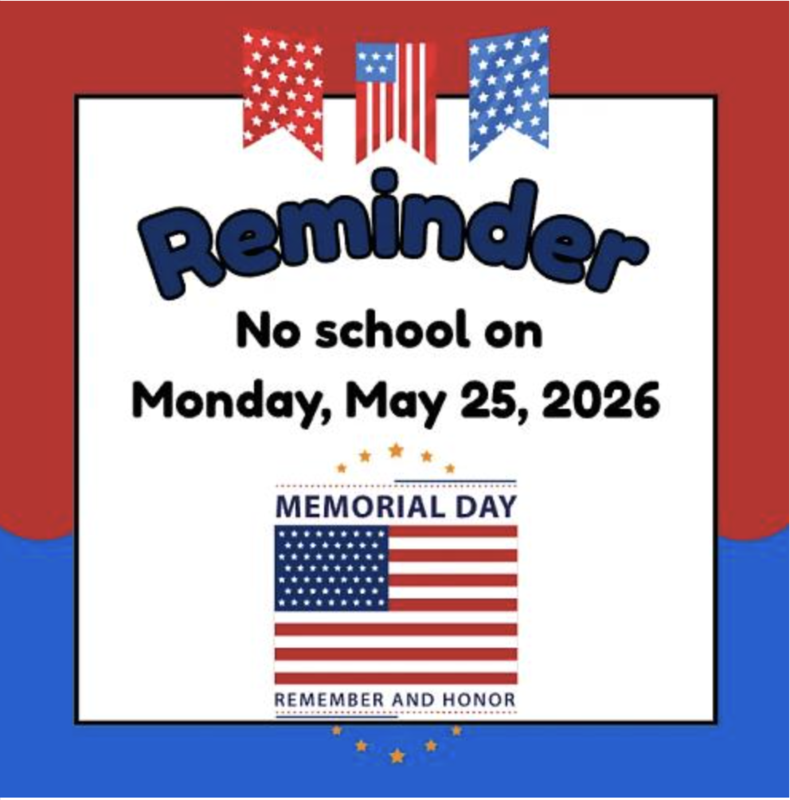 no school Monday, Memorial Day