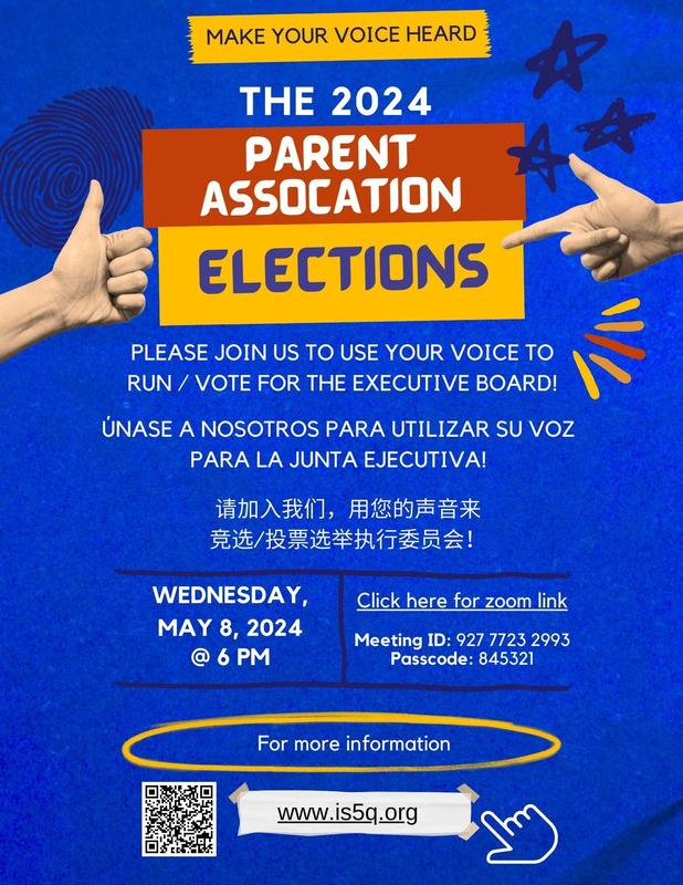 May Parent Association Elections Meeting The Walter H Crowley School 