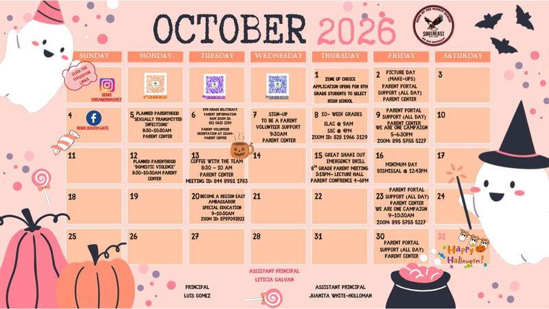 October Calendar