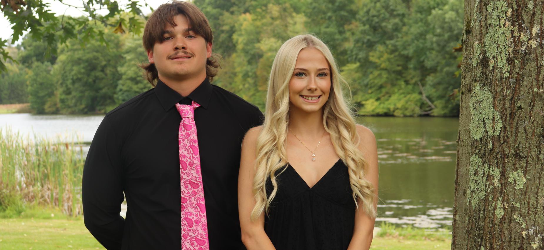 Homecoming Court: Cameron Sexton escorted by Matt Reilly