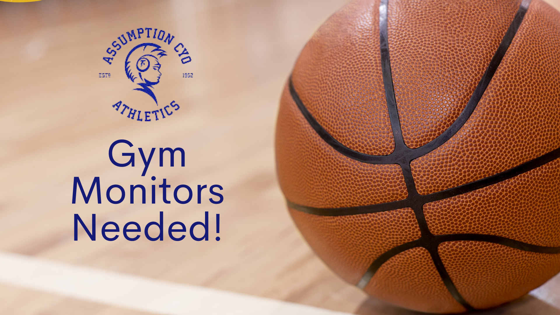 Gym Monitors Needed