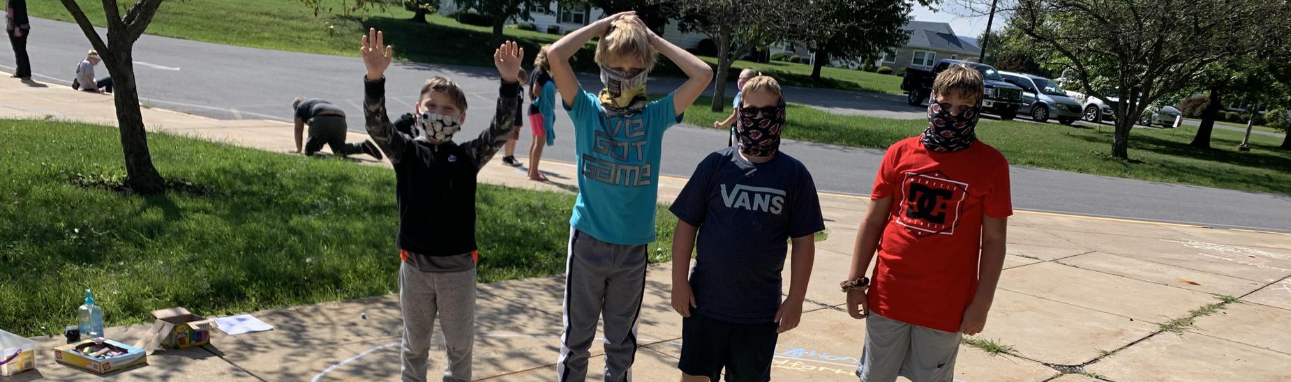 Mrs. Scott's Class - Outdoor ELA Lesson