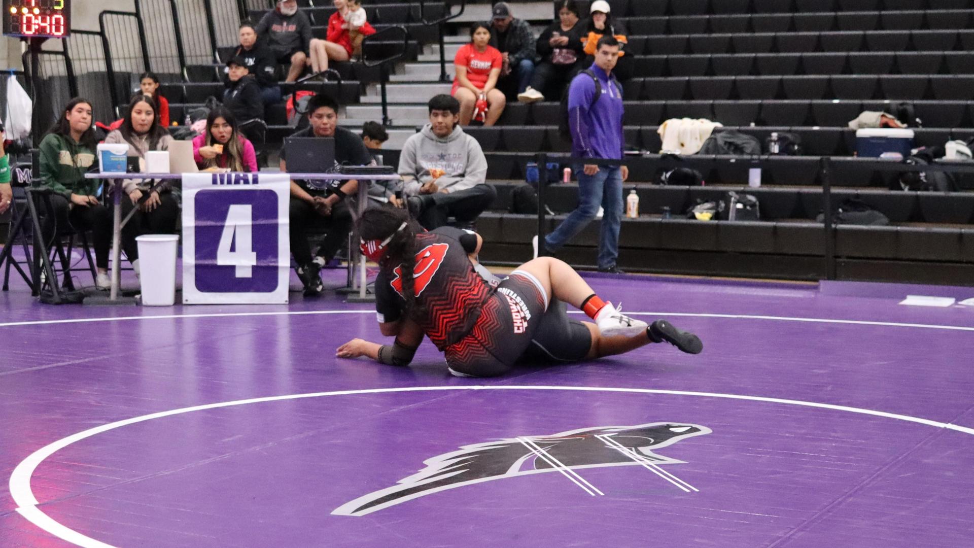 Girls wrestling at madera south
