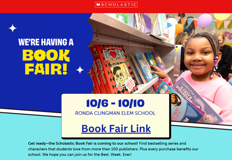 RCES Hosts a Book Fair Flyer