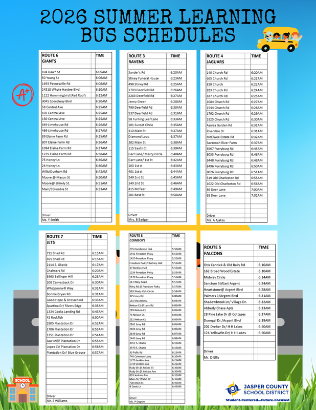 2026 Summer Learning Bus Schedules Featured Photo