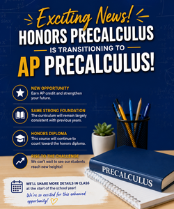 AP Pre-Calculus Now Offered at FLA