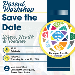 flyer about parent workshop on October 20, 2025