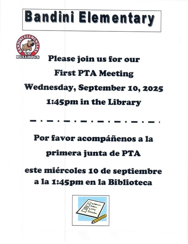 First PTA Parent Meeting