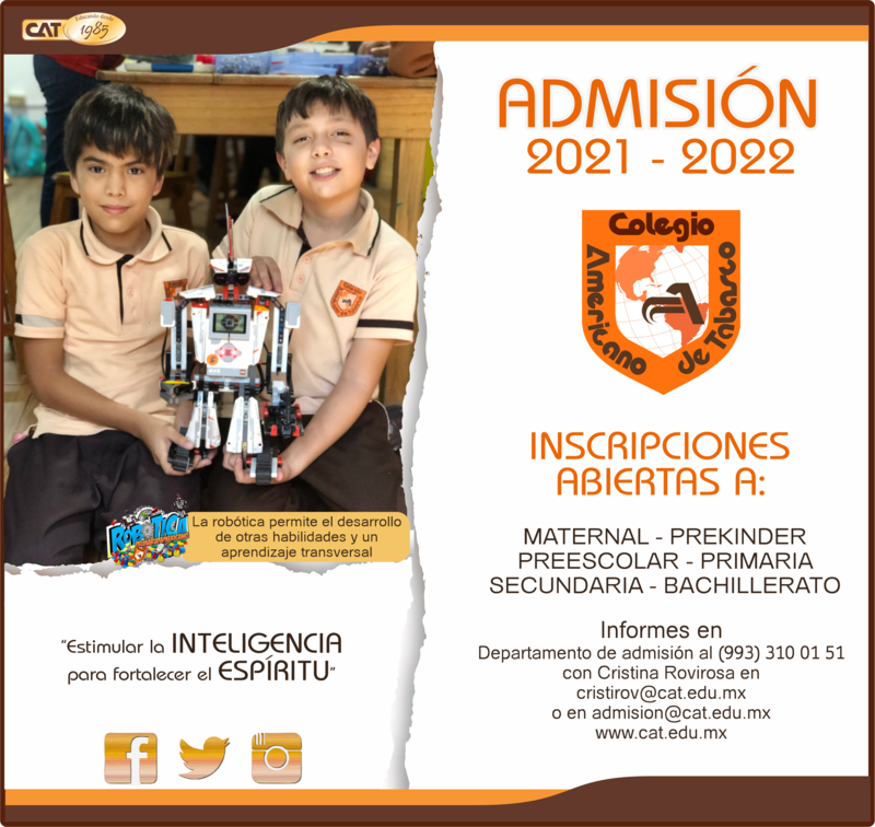 PRIMARIA: ADMISIÓN 2021 - 2022 Featured Photo