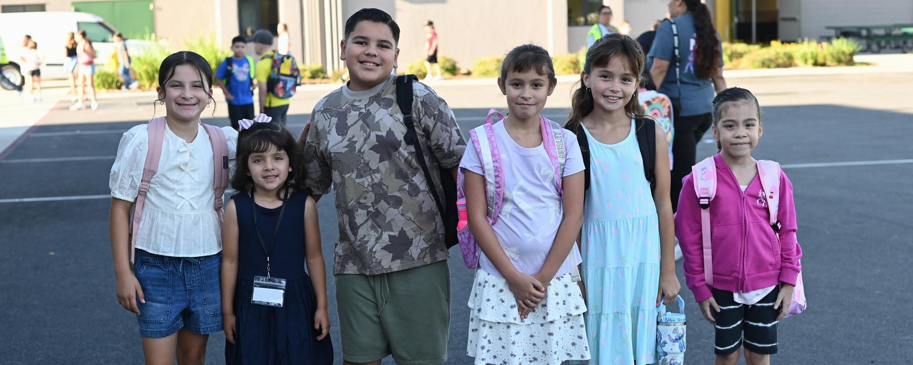 1st day of school students