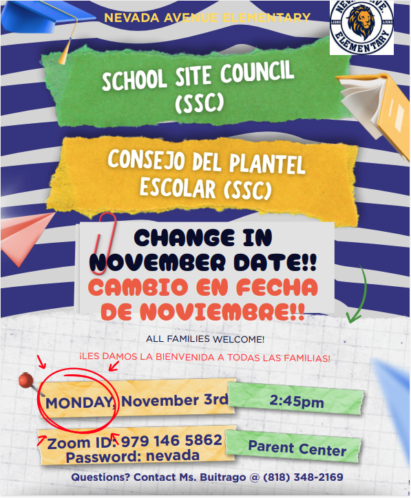 SSC Meeting 11/3/2025 at 2:45