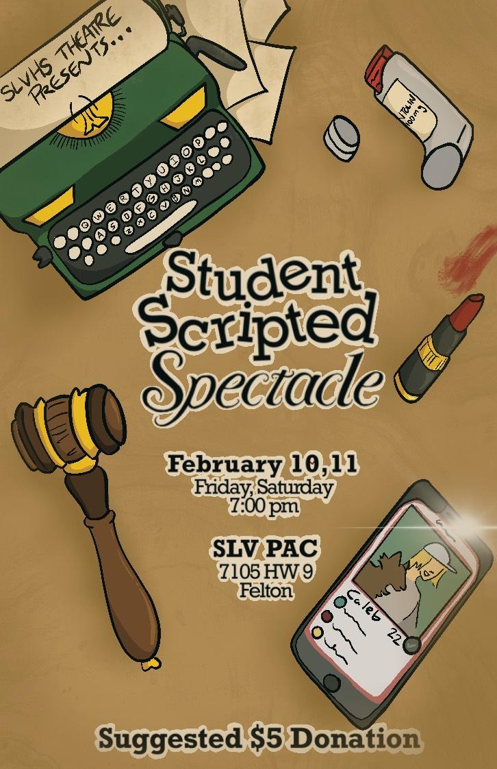 Student Scripted Spectacle - A Two Act Theatrical Showcase of 14 Short Plays