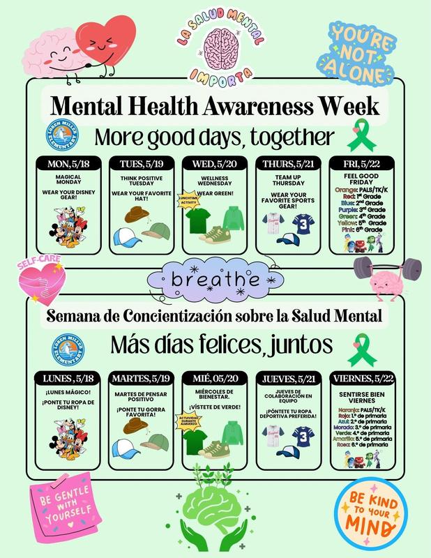 Mental Health Awareness Spirit Week
