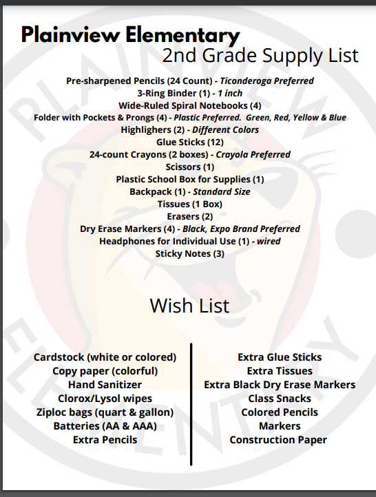 supply-list-mrs-katelyn-hand-plainview-elementary-school
