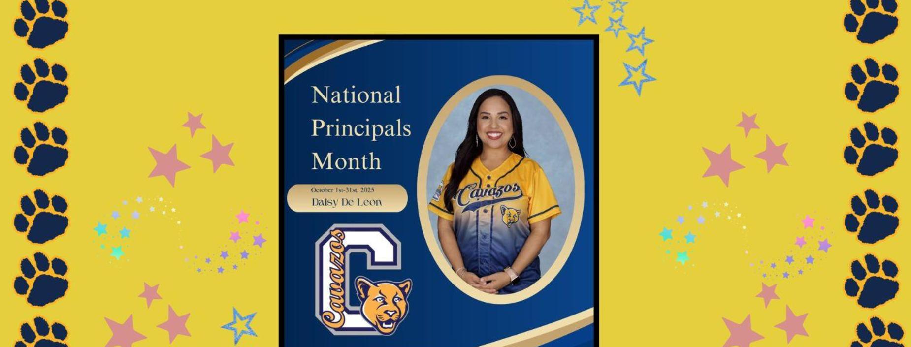 National Principals month! Thank you Mrs. De Leon.
