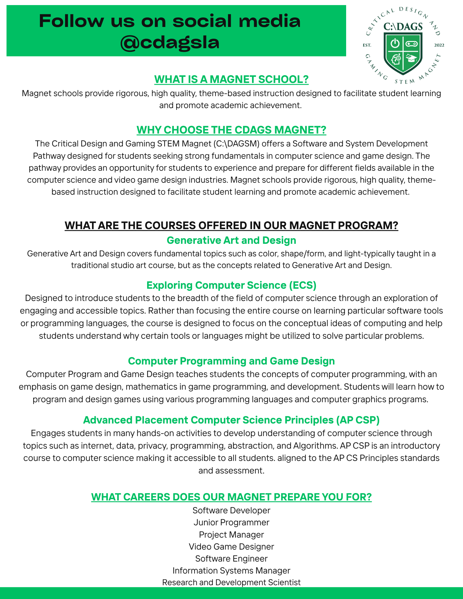Magnet School FAQs 1 pager