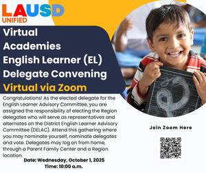 Virtual Academy English Learner Delegate Convening English Post