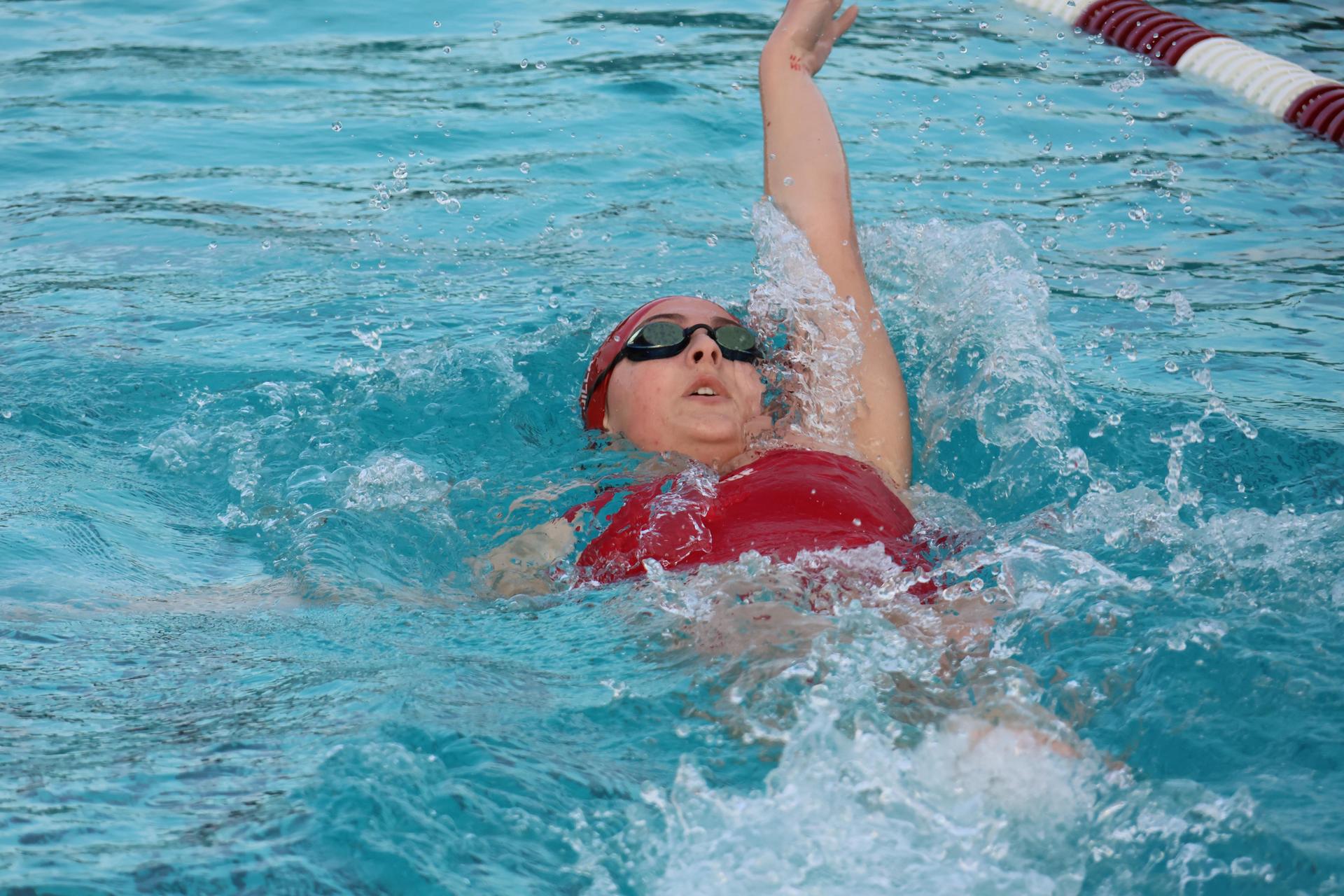 Casey Blehm swimming