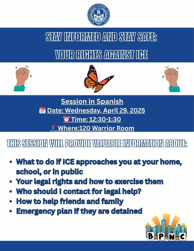 Know your Rights for Students!/¡Conozca tus derechos para estudiantes!