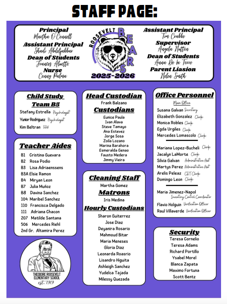Roosevelt School Staff