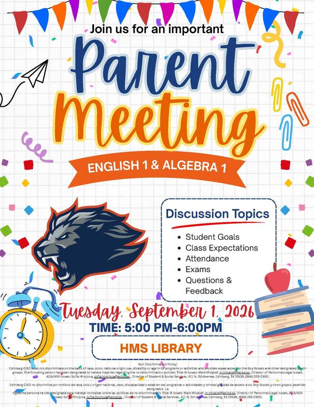 Parent Meeting Flyer