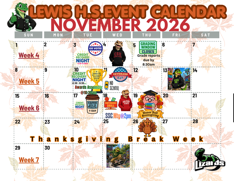 November Calendar