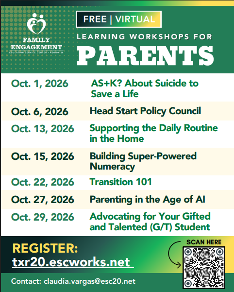 October learning workshops for parents round up