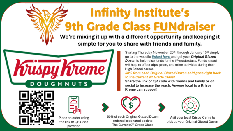 Infinity Institute’s - 9th Grade Class FUNdraiser