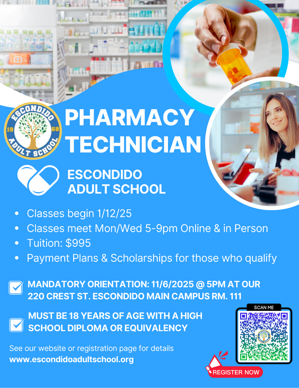 Pharmacy Technician Course Enrollment Now Open! Featured Photo