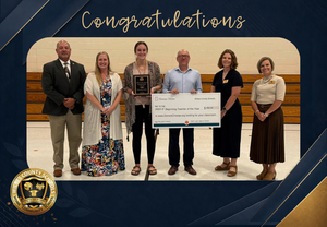 2026-27 Beginning Teacher of the Year, Cheyenne Patrick.