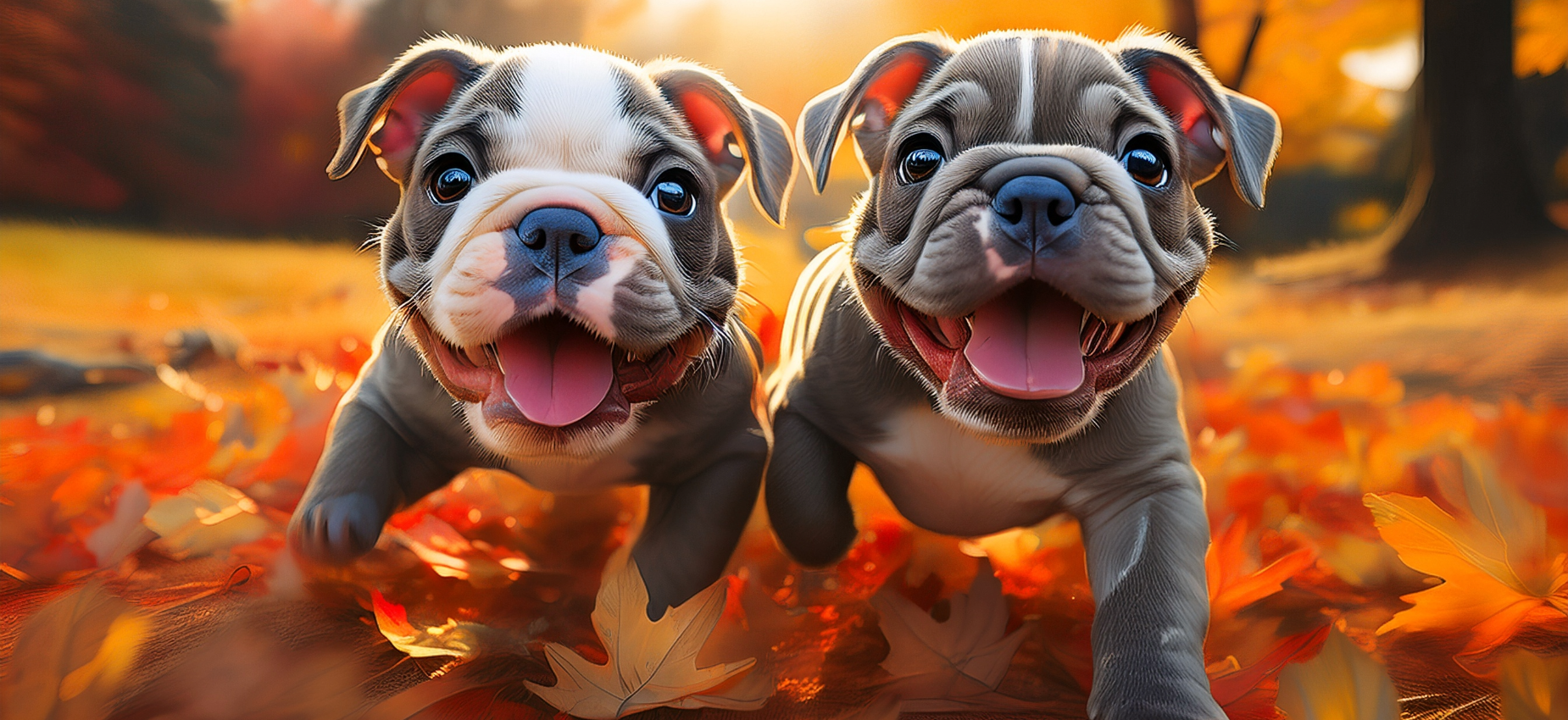 Bulldogs in Fall