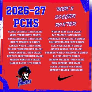 The 2026-27 PCHS Men’s Soccer Team