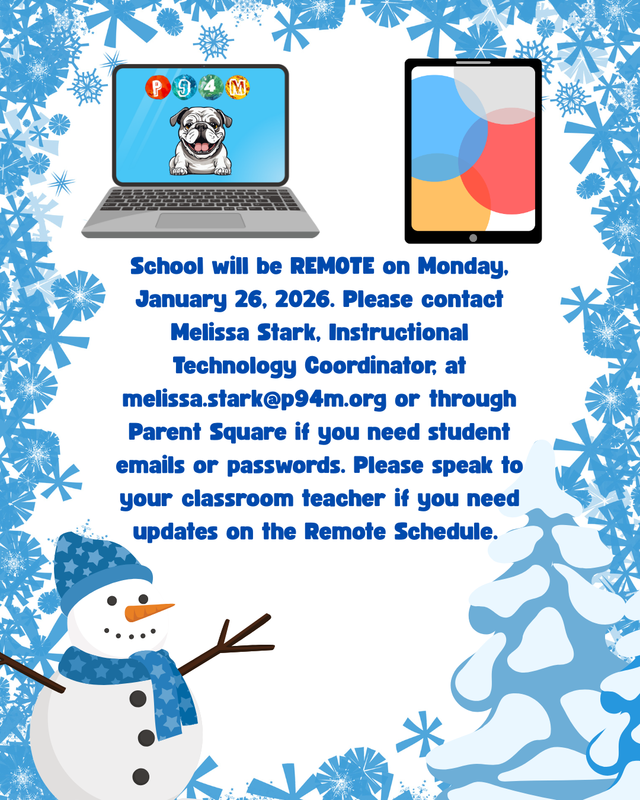 English- Snowflake border with snowman on bottom