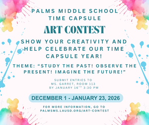 Time Capsule Art Contest flyer