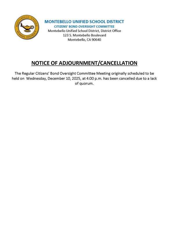 Notice of Cancellation