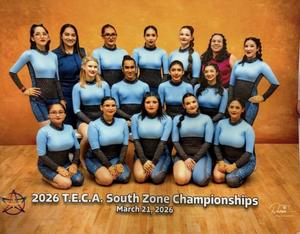 Group photo of color guard team