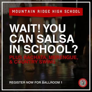 Learn Salsa, Bachata, Merengue, and Country Swing while earning credit.