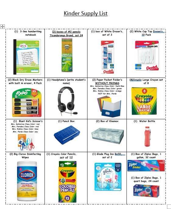 supply items
