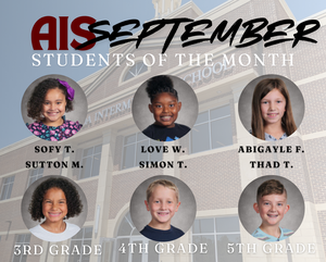 students of the month graphic