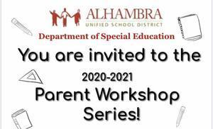 REMINDER: Special Education Department's Parent Workshop Series Continues Featured Photo