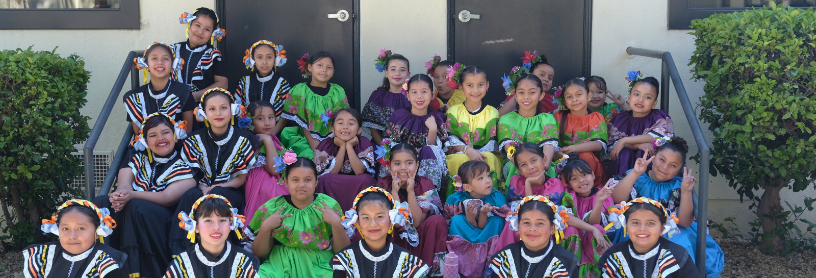 student photos performing folklorico
