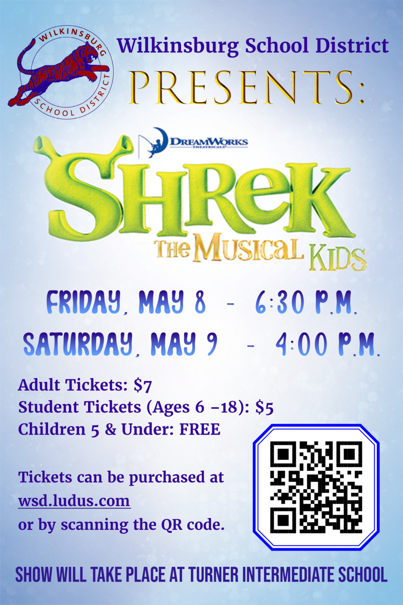 Shrek The Musical KIDS flyer