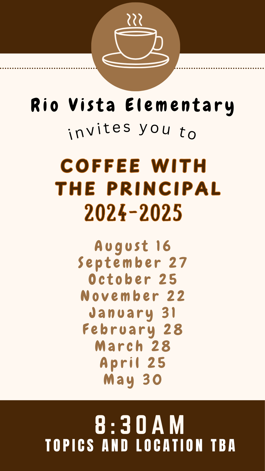 Principal, Ms. Theresa Timbas Stauffer Faculty Rio Vista Elementary