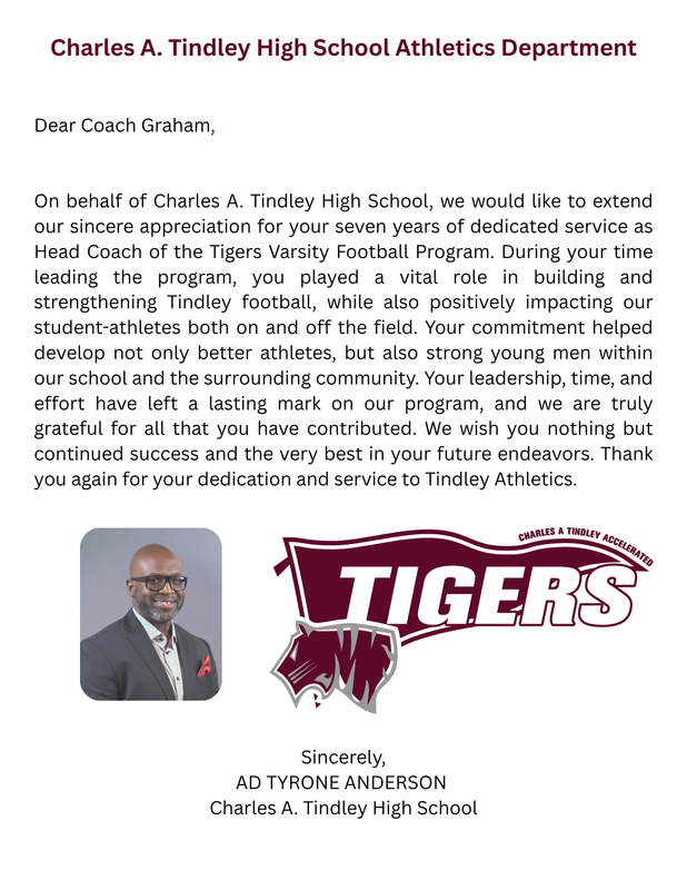 Thank You, Coach Graham