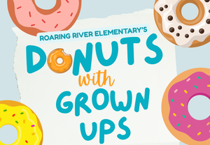 Colorful graphic donuts and text matching the headline.
