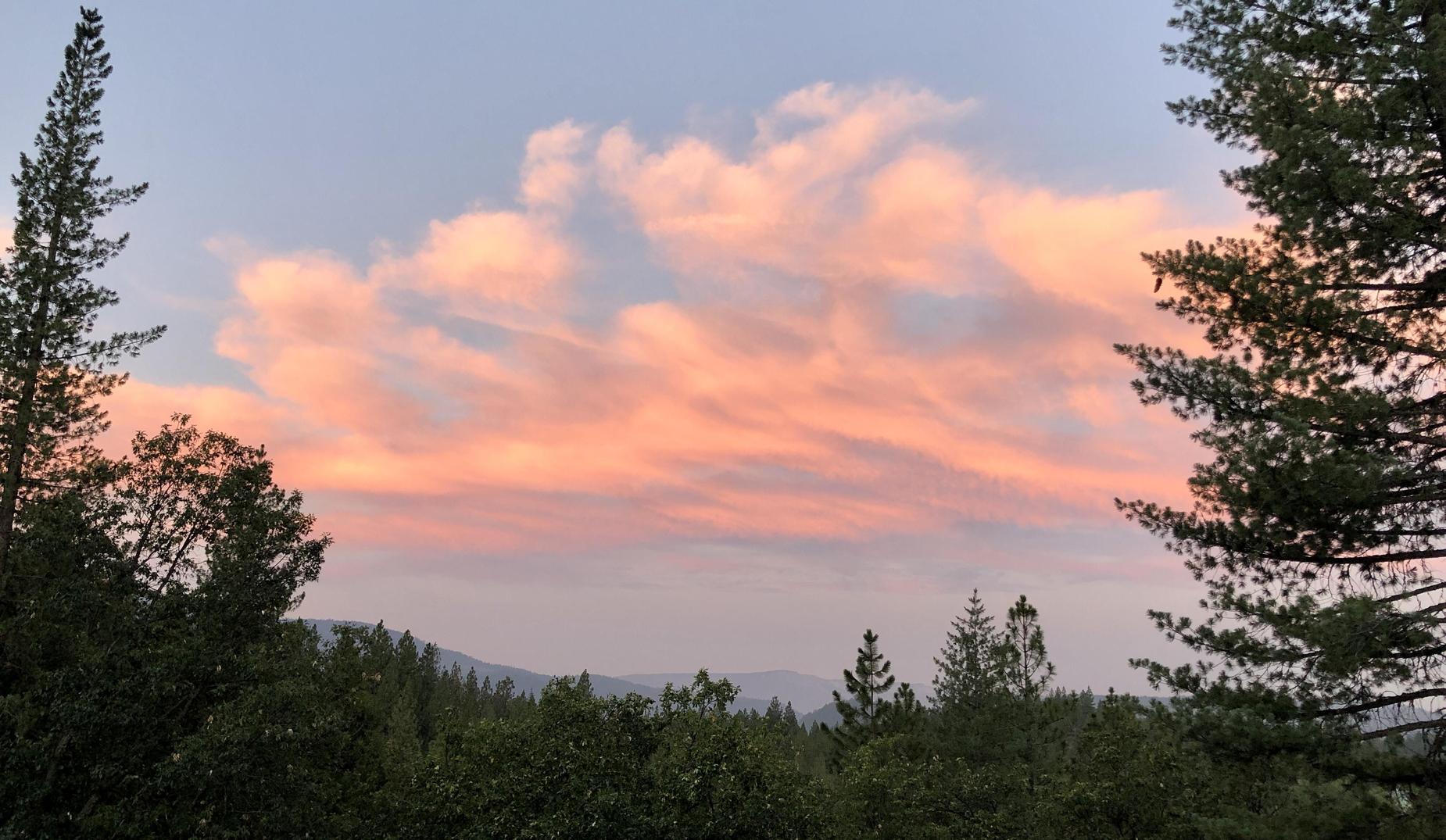 sunrise in the mountains