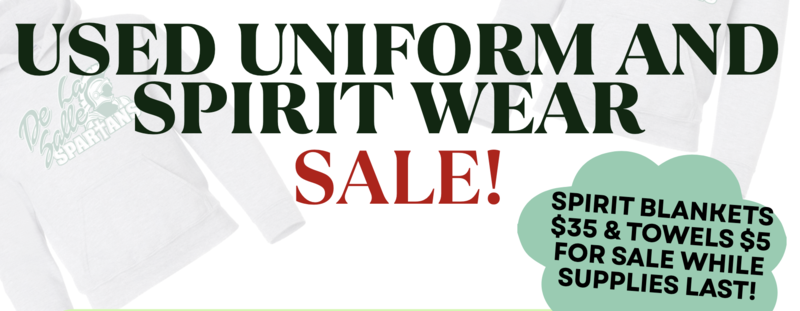 Used Uniform & Spirit Sale - Sunday, January 25th Featured Photo