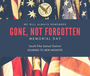 spsd memorial day may 2026